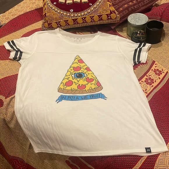 EUC Jac Vanek Pizza Graphic Tee - Picture 1 of 6